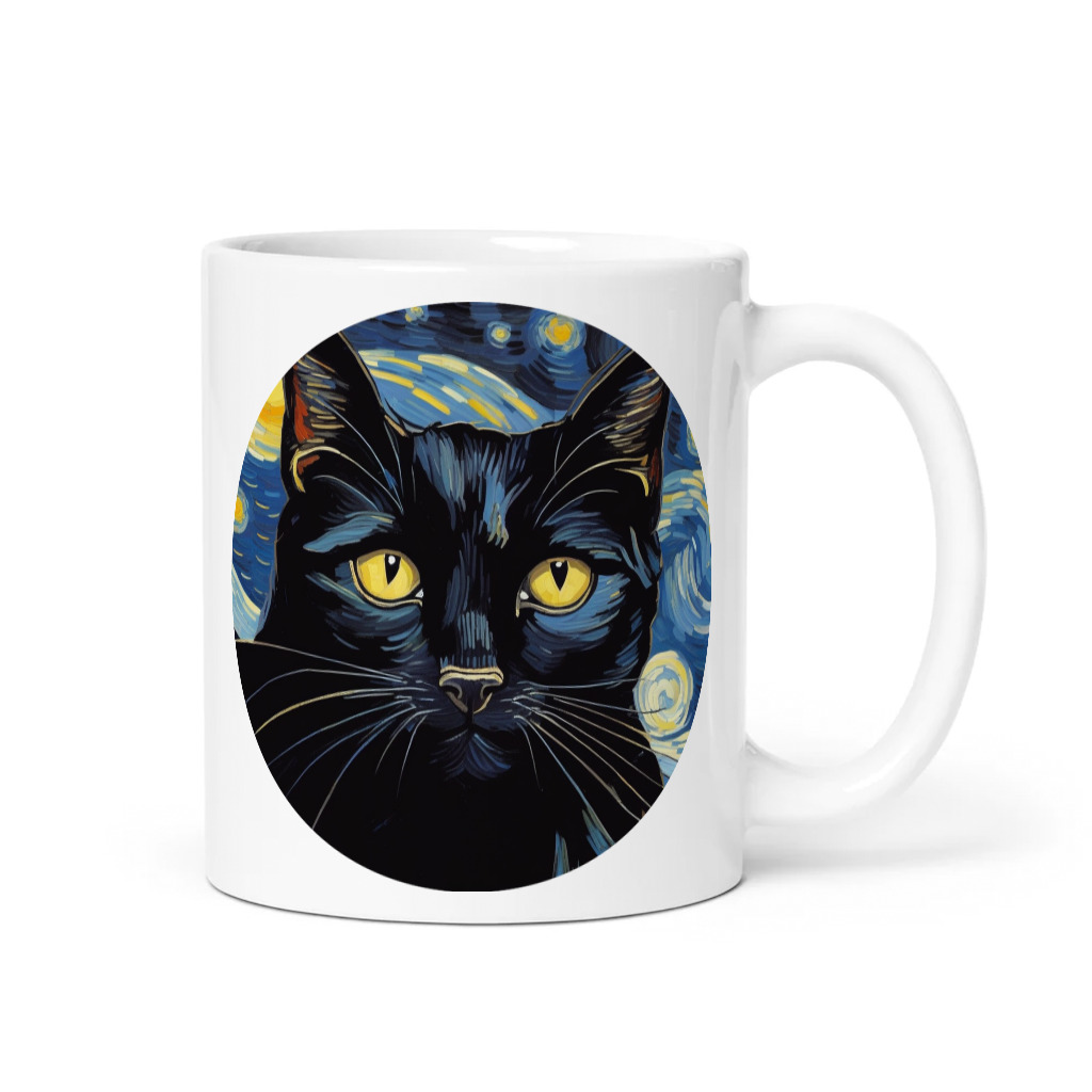 PugMug Custom Black Companion Cat Mug