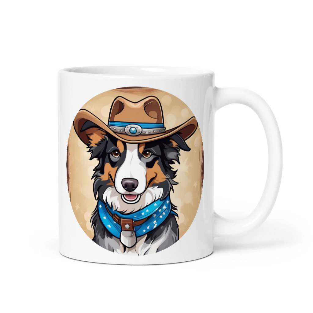 PugMug Custom Blue Merle Border Collie Mug