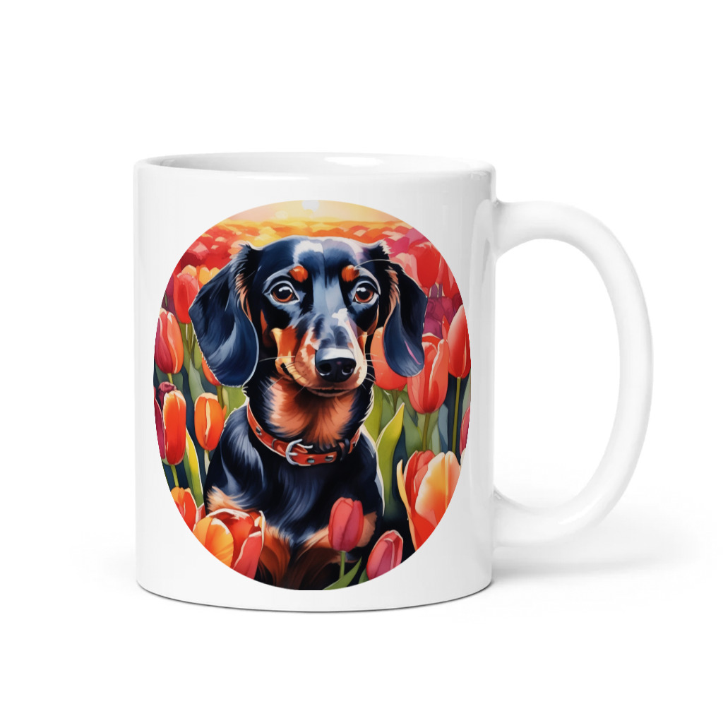 PugMug Custom Black Dachshund Mug