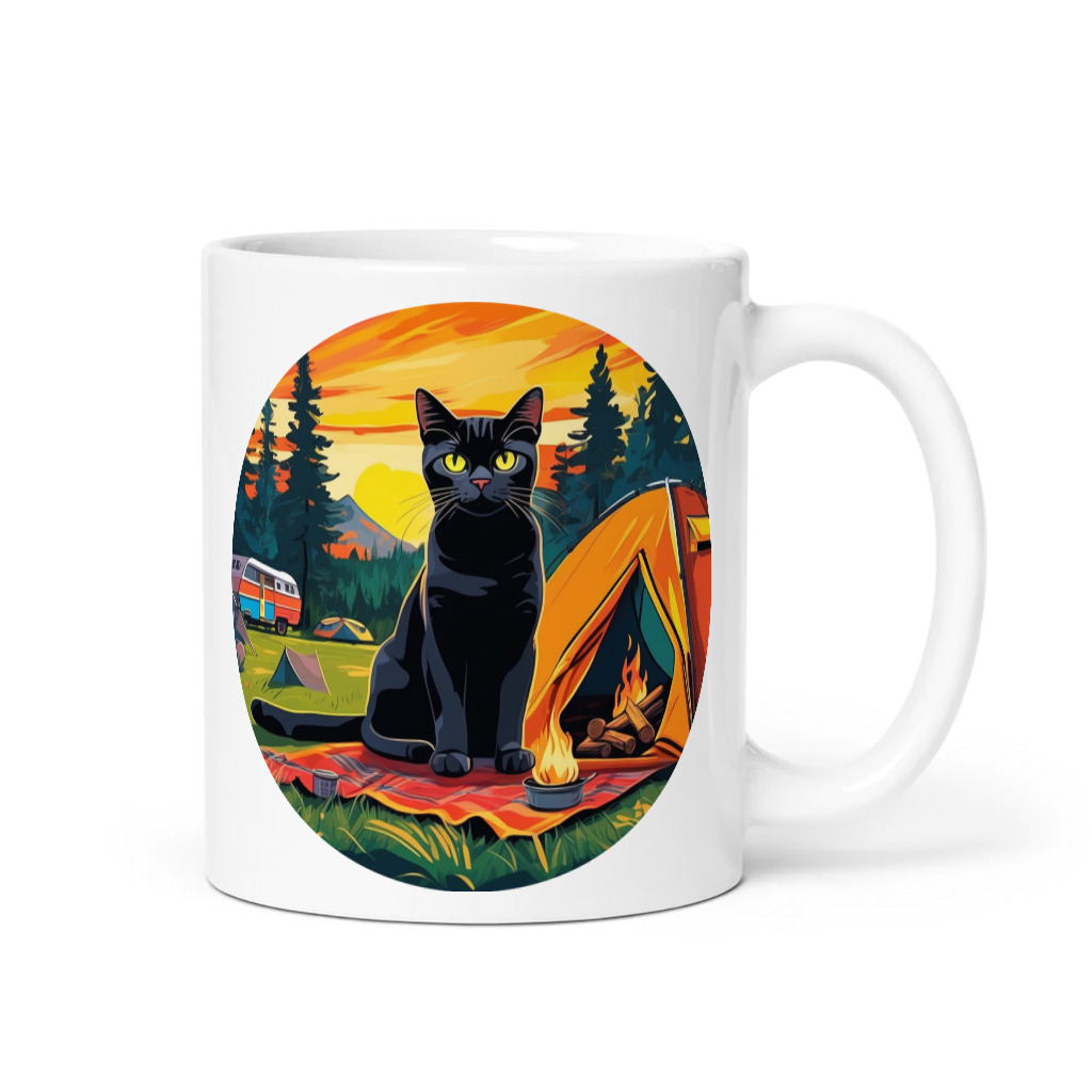 PugMug Custom Black American Shorthair Cat Mug