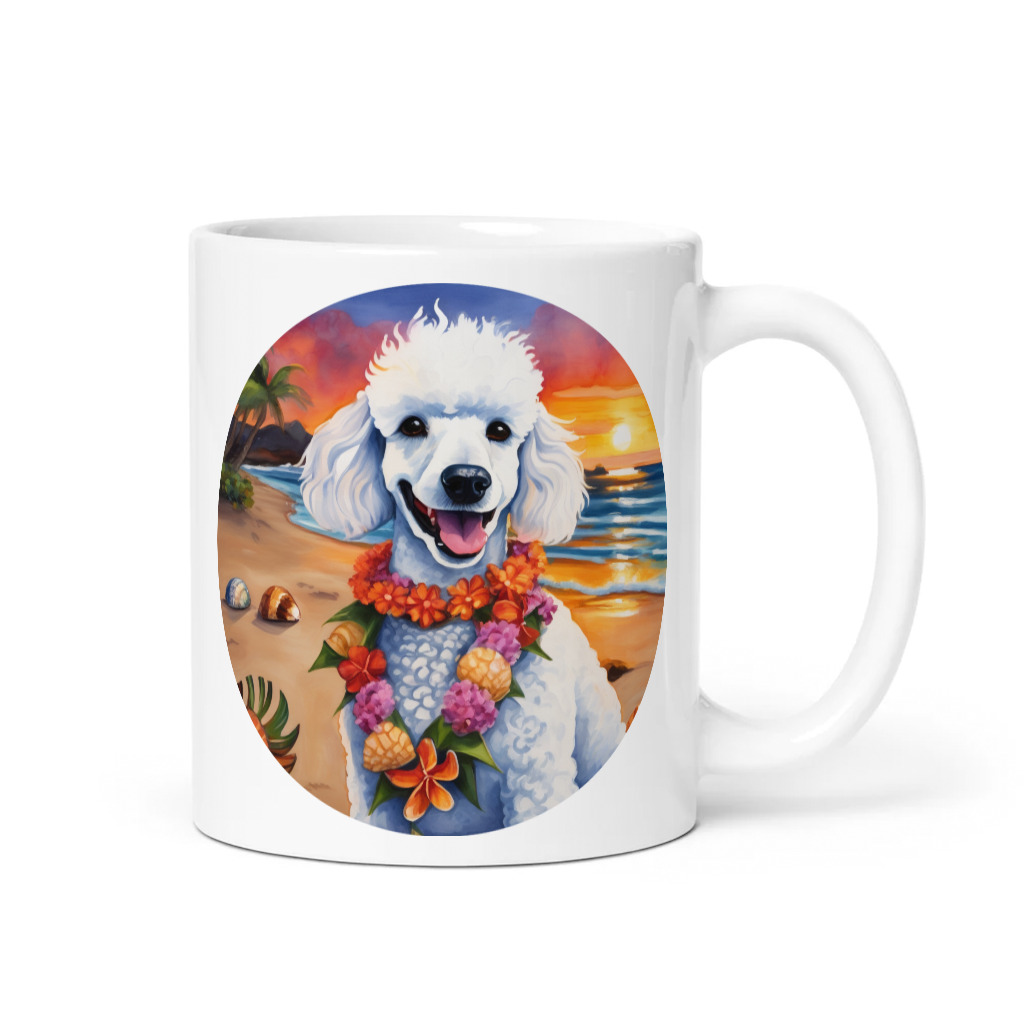 PugMug Custom White Poodle Mug
