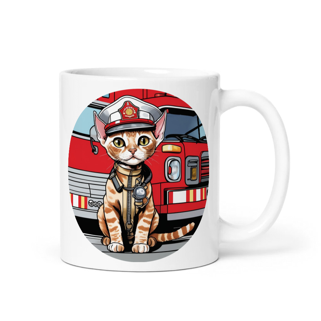 PugMug Custom Tabby Devon Rex Cat Mug