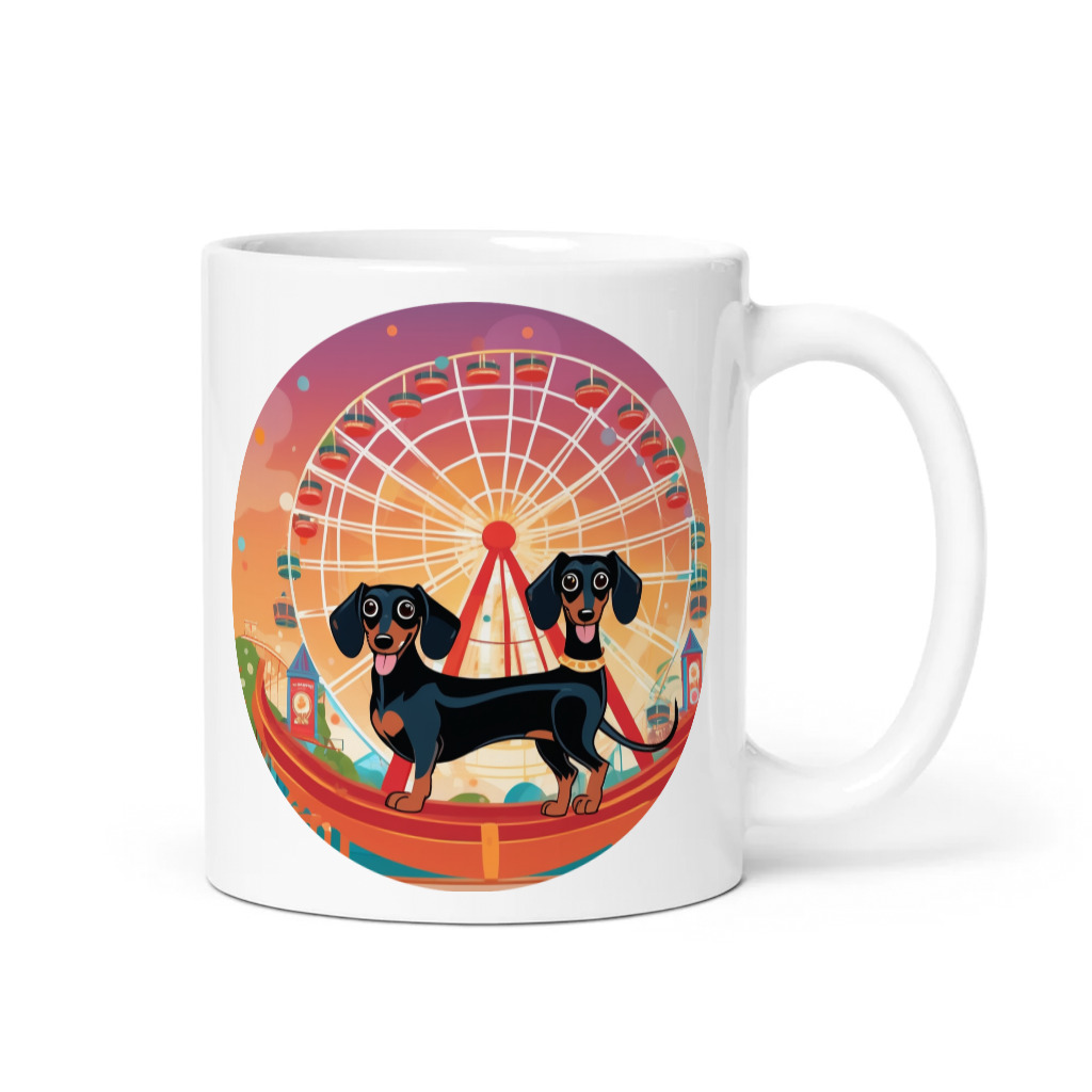 PugMug Custom Black Dachshund Mug