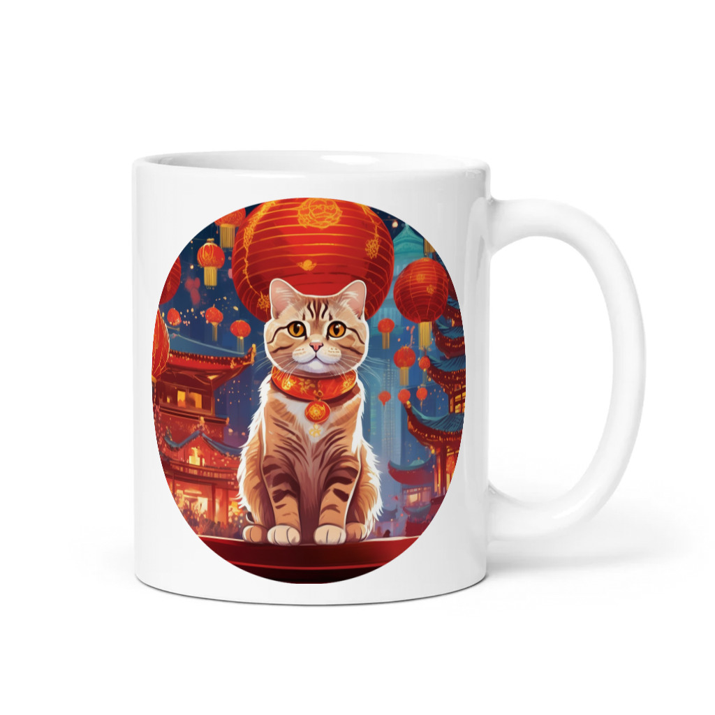 PugMug Custom Tabby Scottish Fold Cat Mug