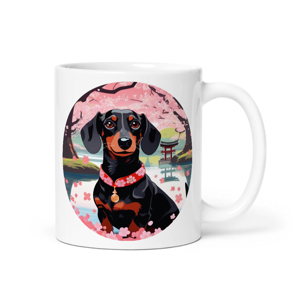 PugMug Custom Black Dachshund Mug