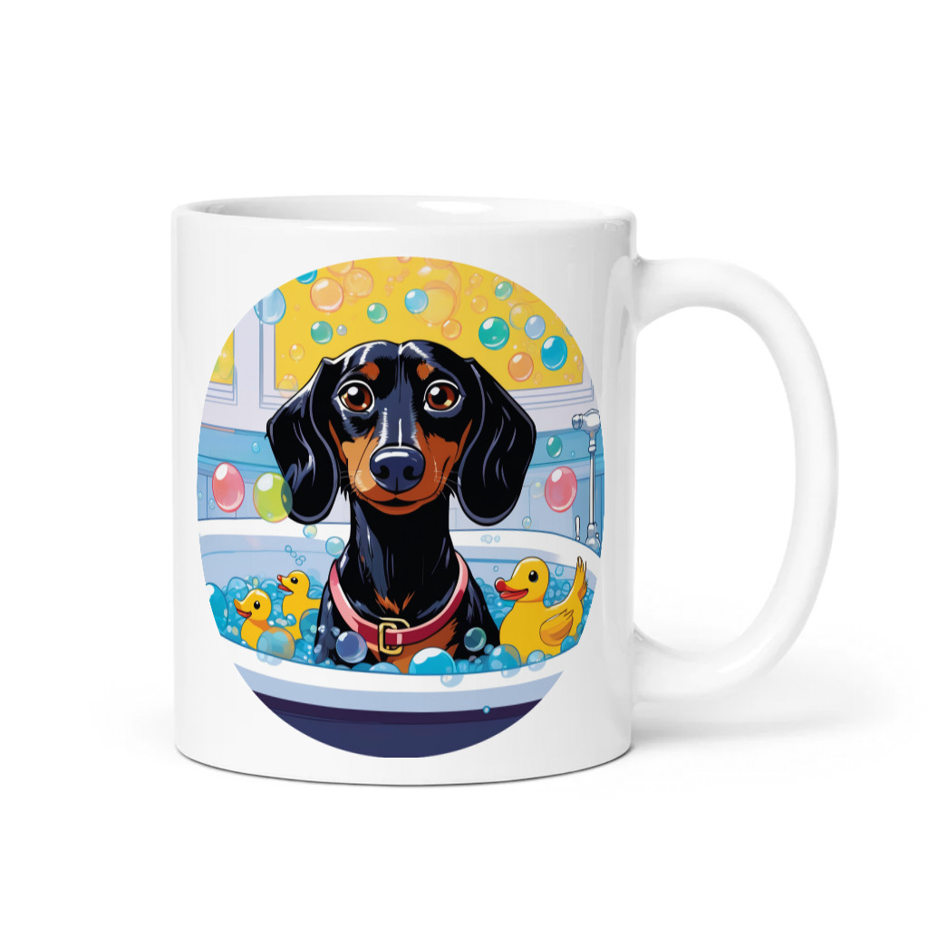 PugMug Custom Black Dachshund Mug
