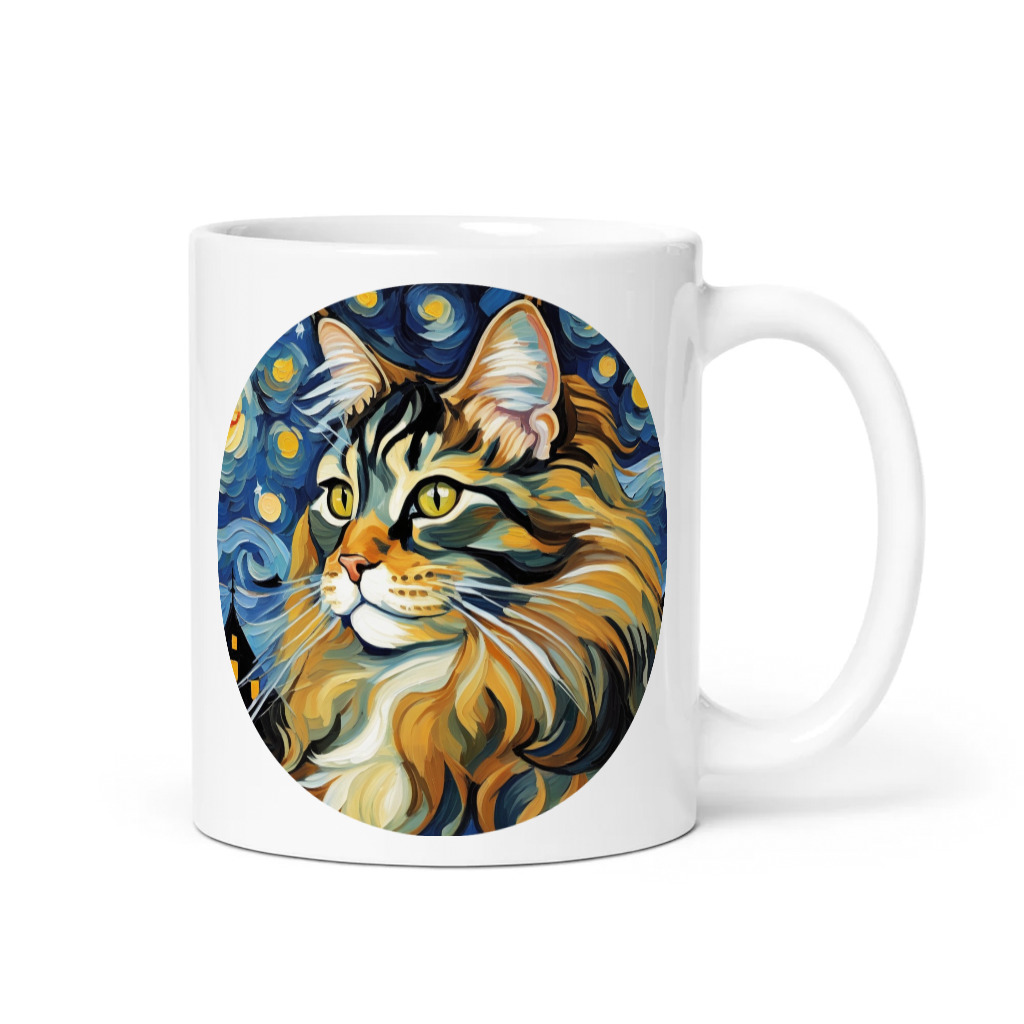 PugMug Custom Tabby Maine Coon Cat Mug