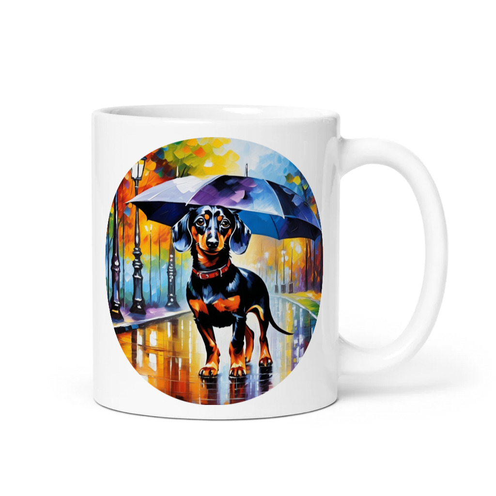 PugMug Custom Black Dachshund Mug