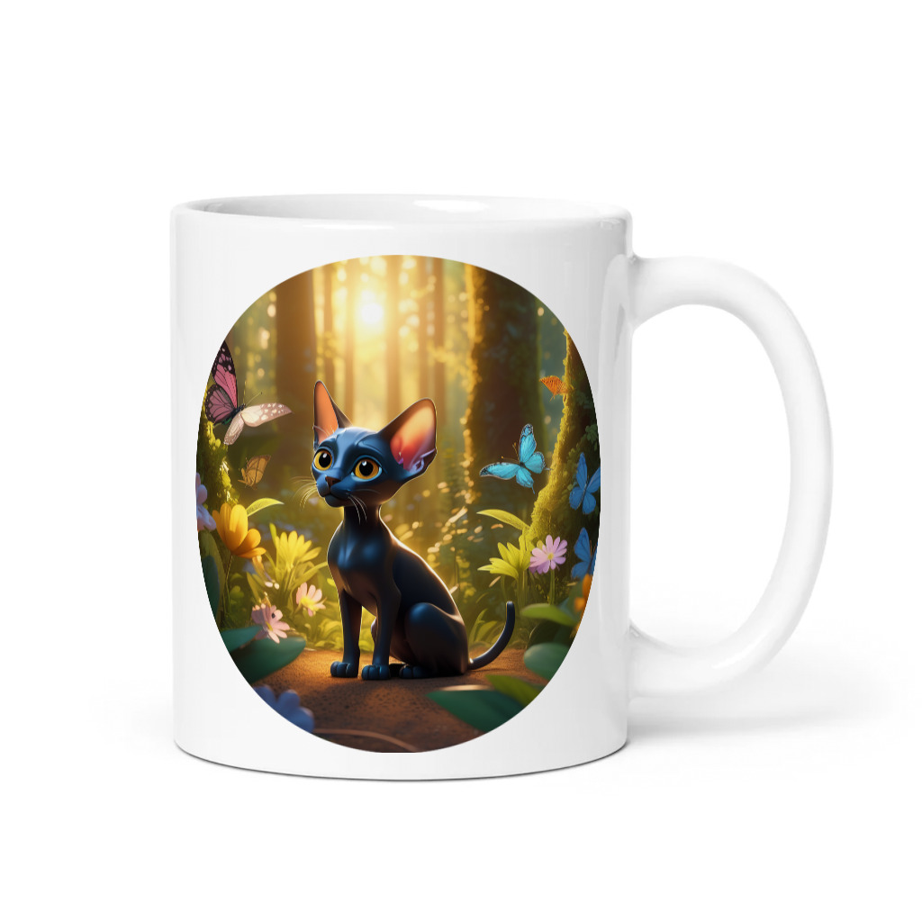 PugMug Custom Black Sphynx Cat Mug