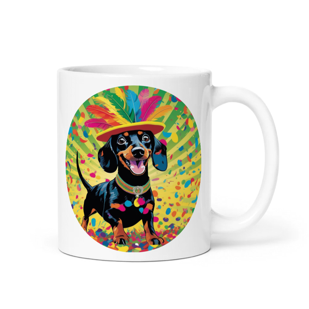 PugMug Custom Black Dachshund Mug
