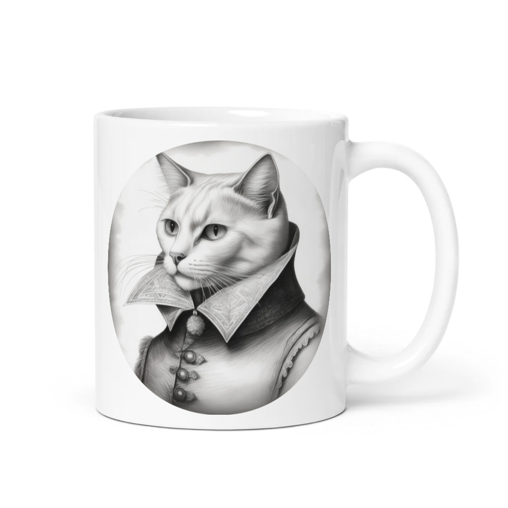 PugMug Custom White Companion Cat Mug