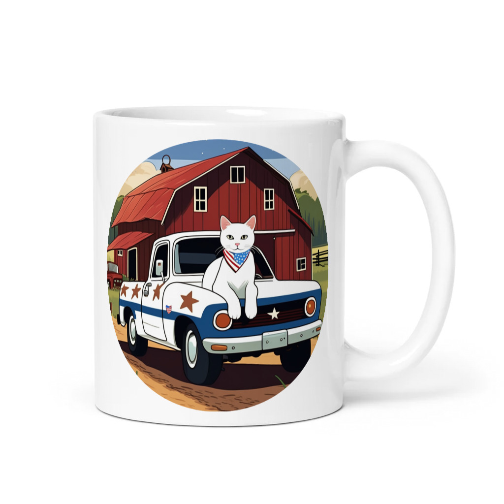 PugMug Custom White Companion Cat Mug