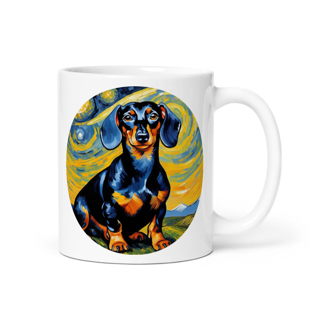 PugMug Custom Black Dachshund Mug