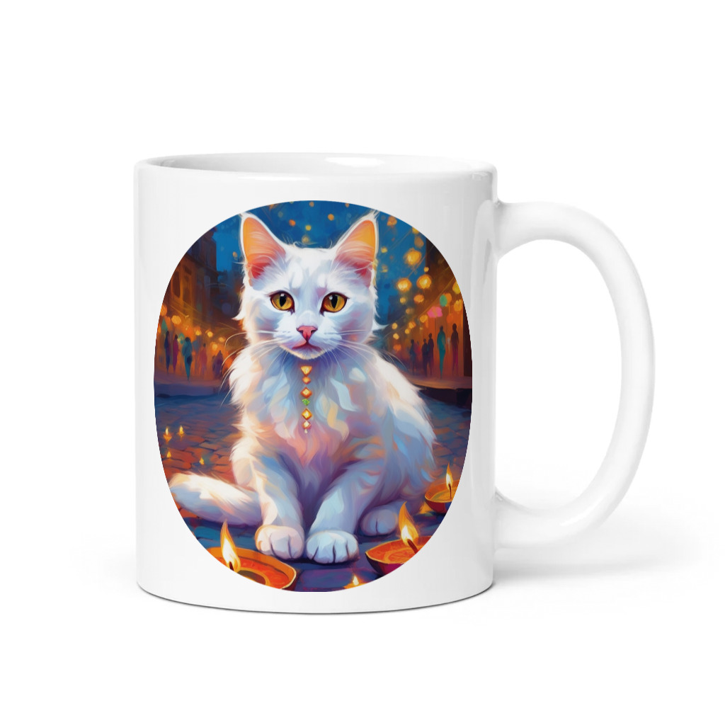 PugMug Custom White Companion Cat Mug