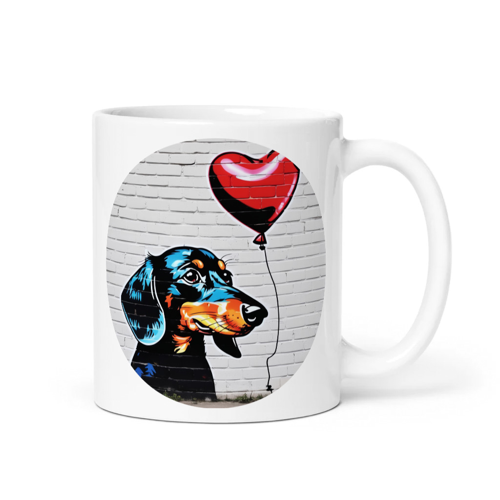 PugMug Custom Black Dachshund Mug