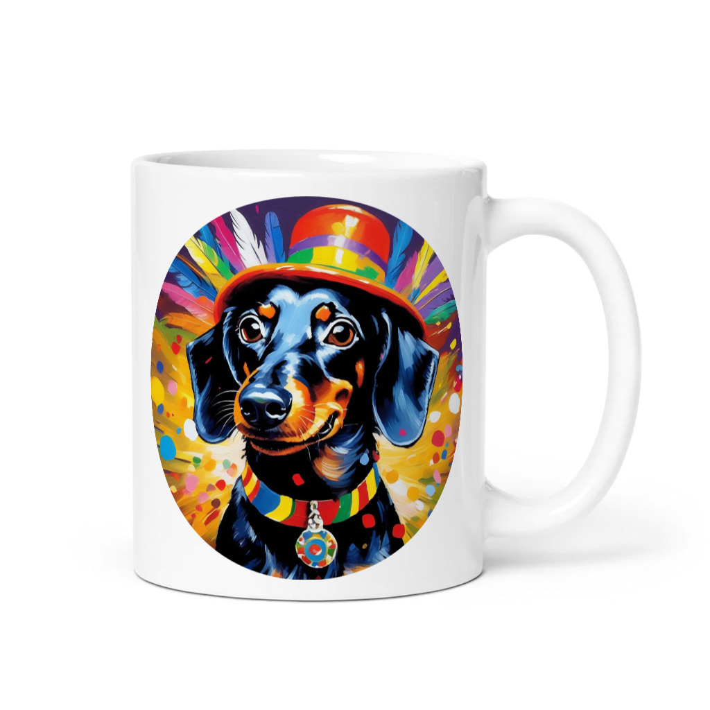 PugMug Custom Black Dachshund Mug
