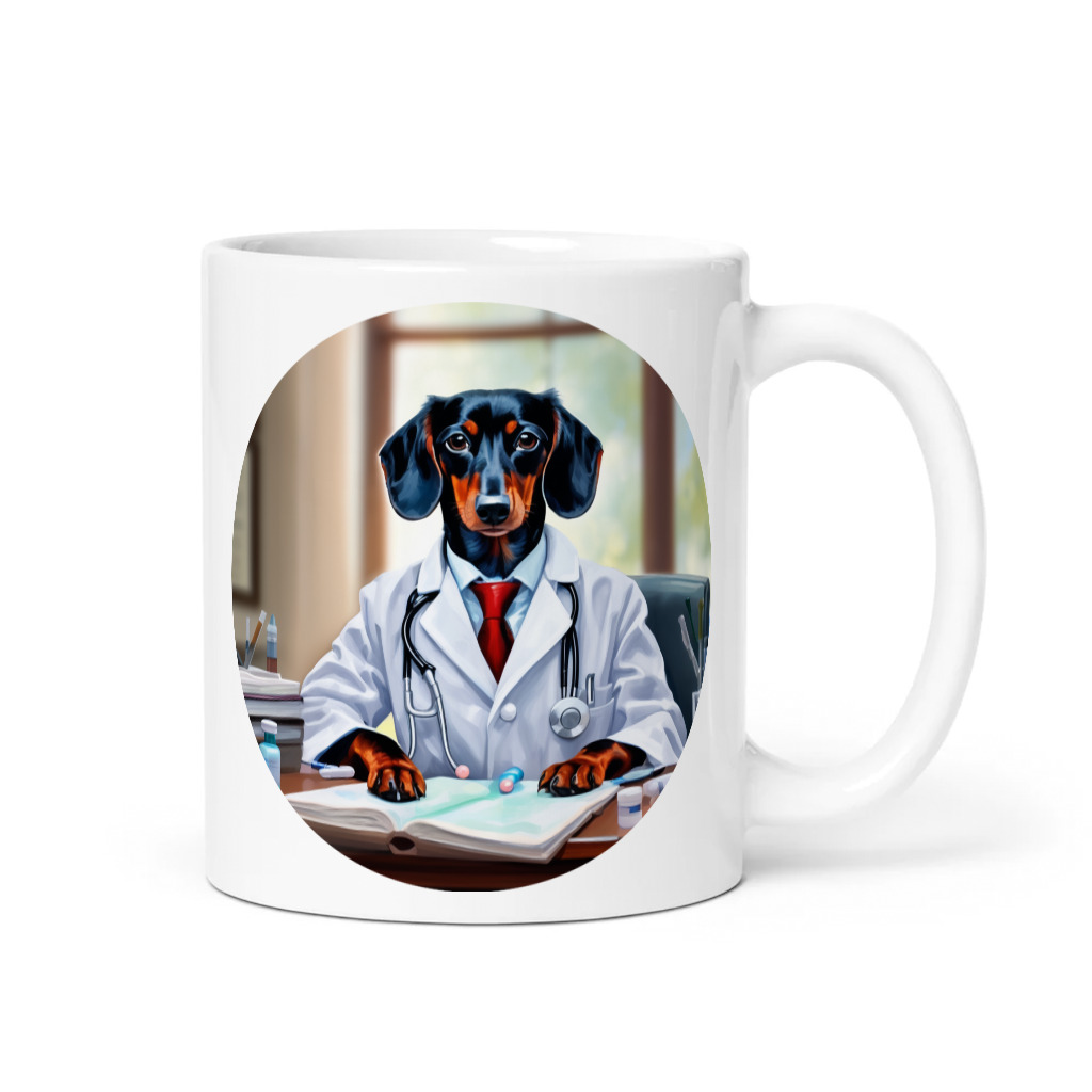 PugMug Custom Black Dachshund Mug