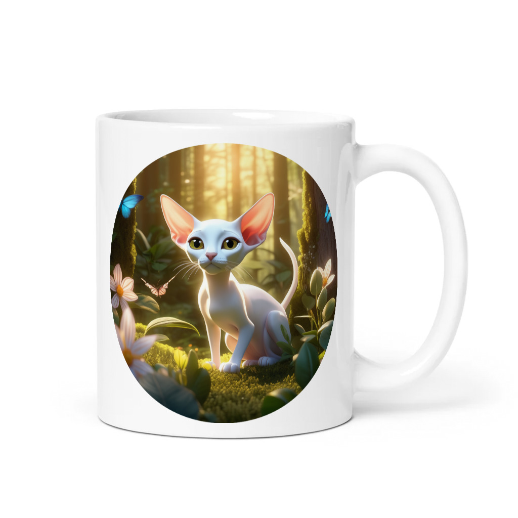 PugMug Custom White Sphynx Cat Mug