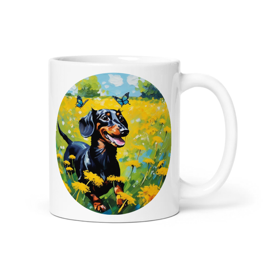 PugMug Custom Black Dachshund Mug