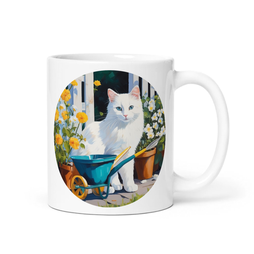 PugMug Custom White Companion Cat Mug