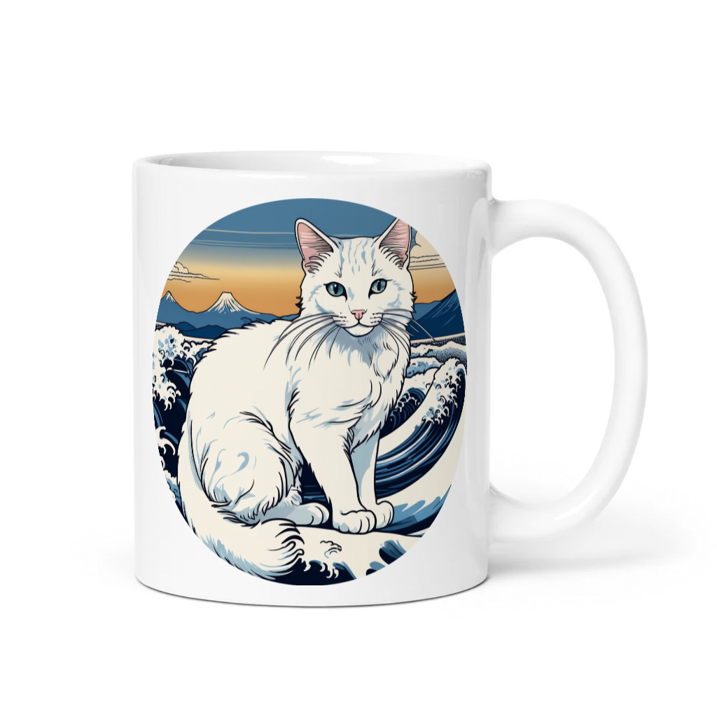 PugMug Custom White Companion Cat Mug