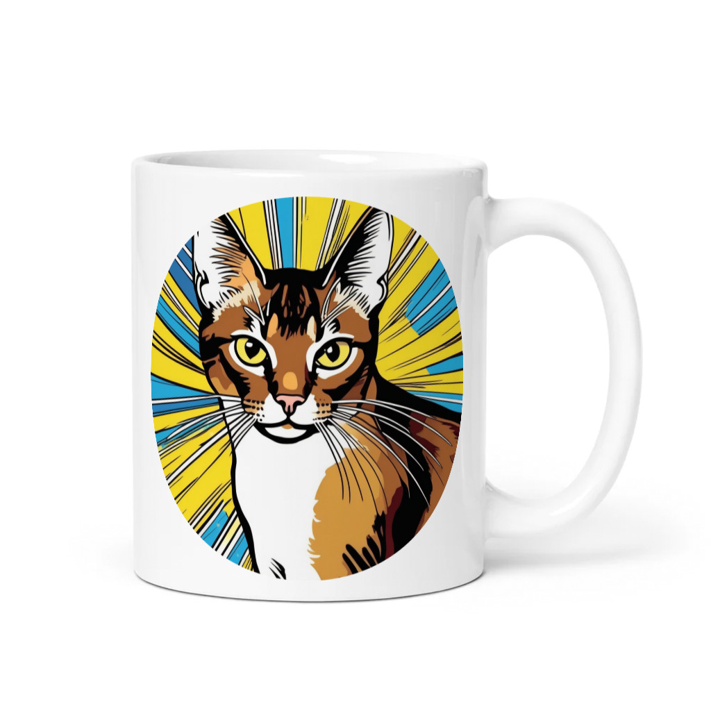 PugMug Custom Tabby Abyssinian Cat Mug