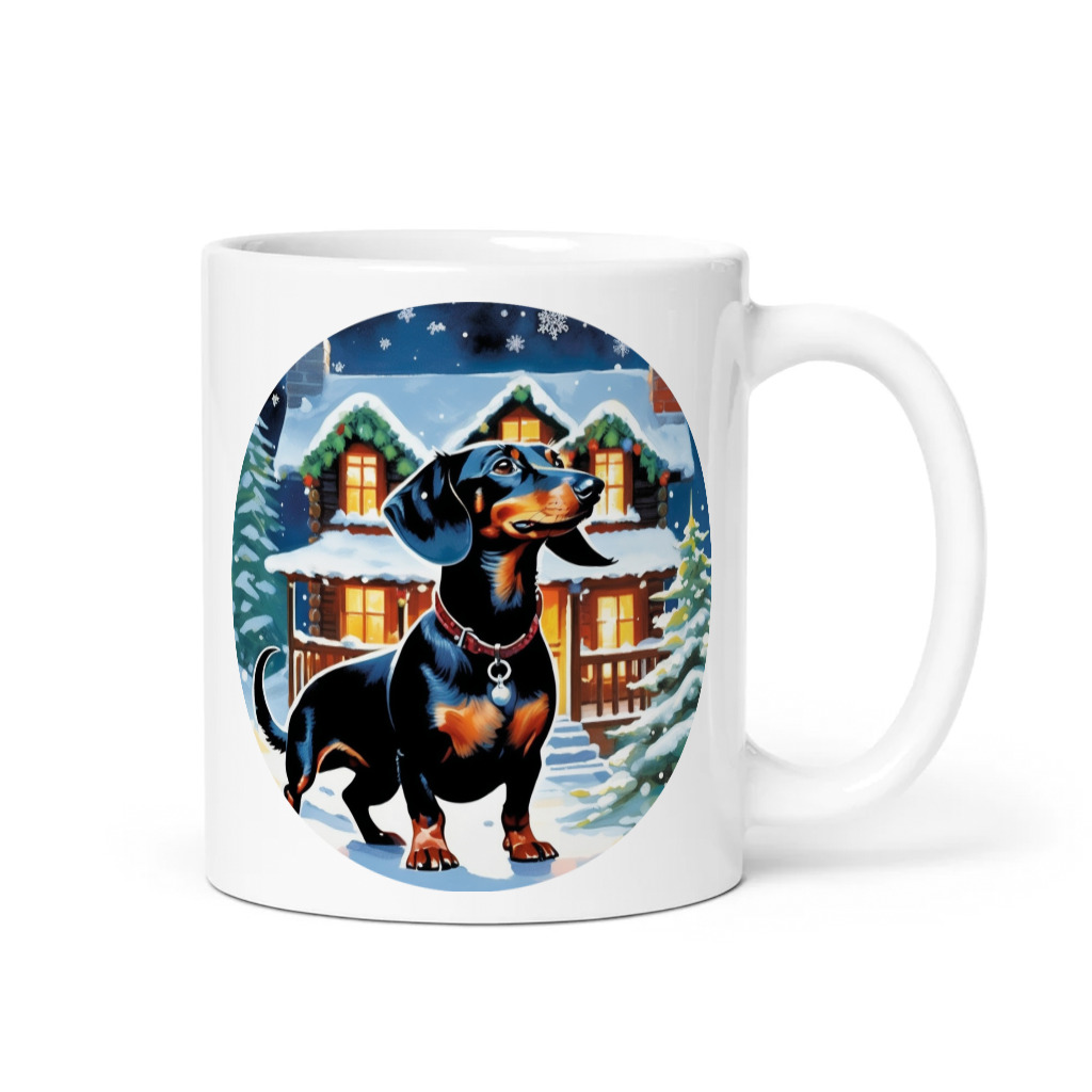 PugMug Custom Black Dachshund Mug