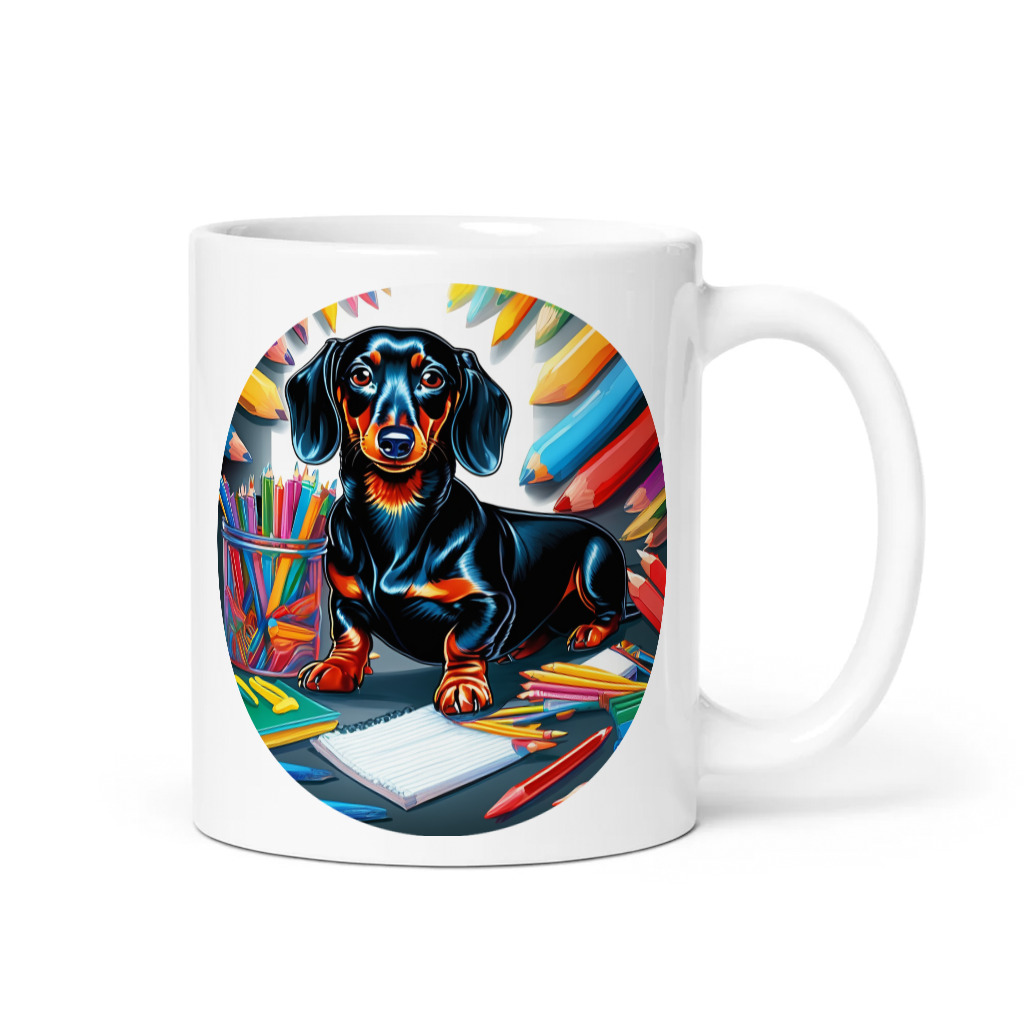 PugMug Custom Black Dachshund Mug