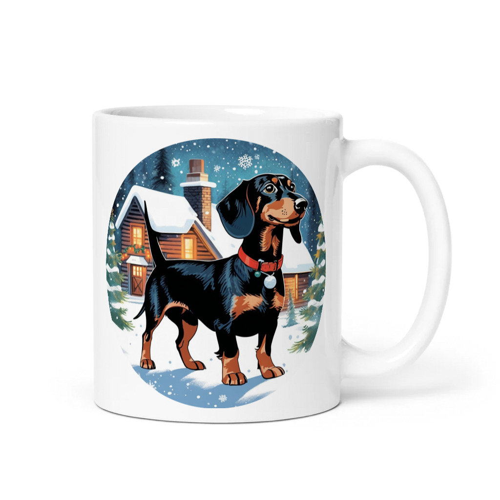 PugMug Custom Black Dachshund Mug