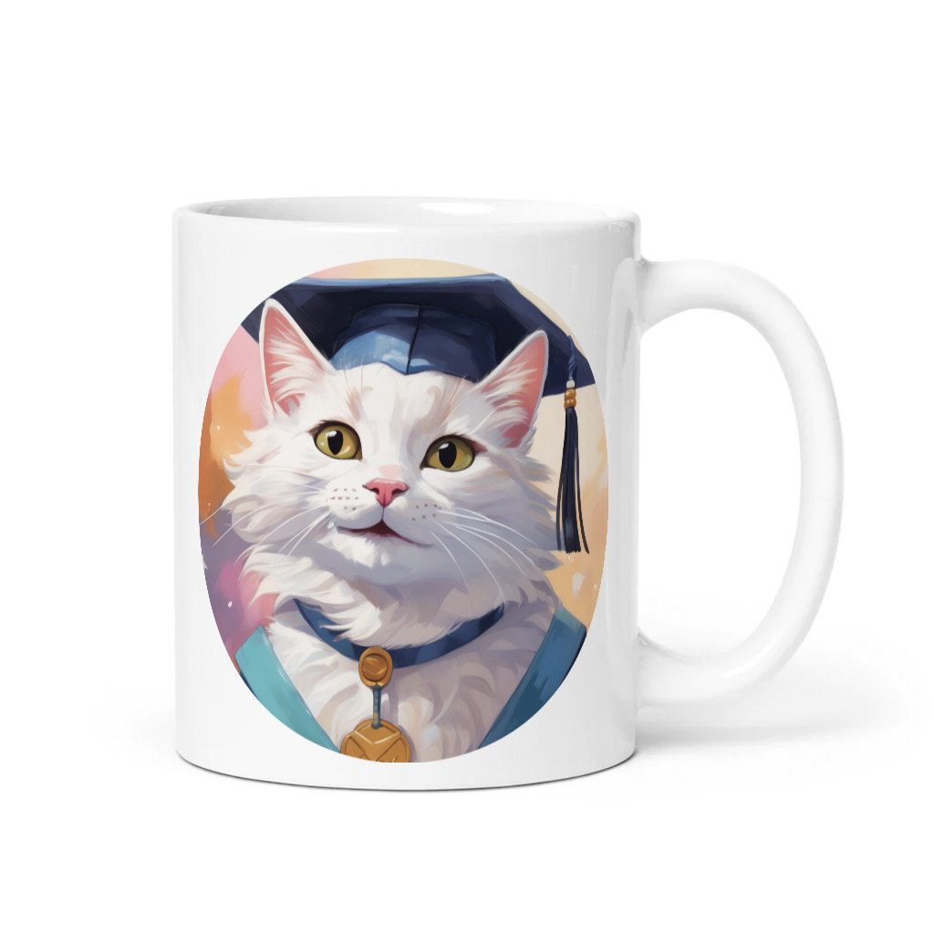 PugMug Custom White Companion Cat Mug