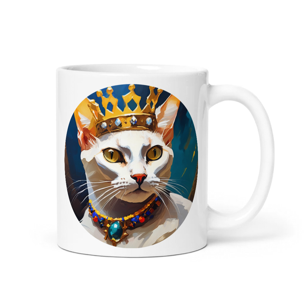 PugMug Custom White Abyssinian Cat Mug