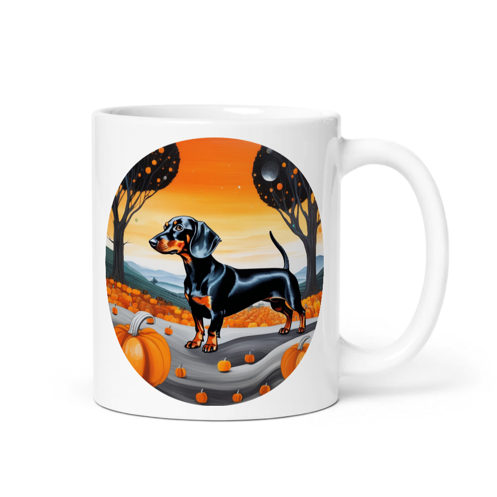 PugMug Custom Black Dachshund Mug