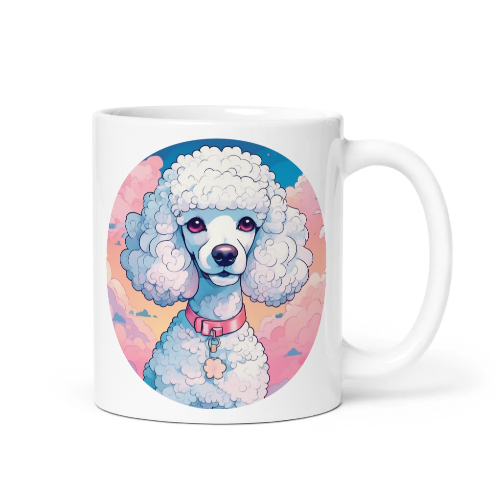 PugMug Custom White Poodle Mug