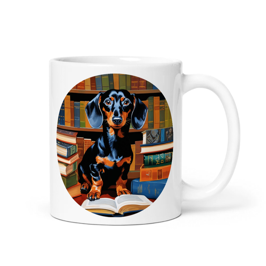 PugMug Custom Black Dachshund Mug