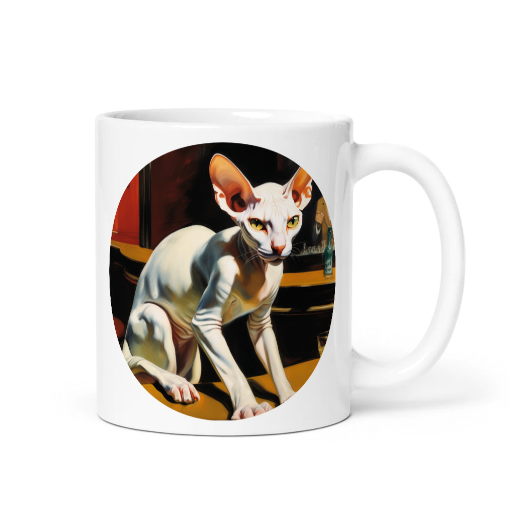 PugMug Custom White Sphynx Cat Mug