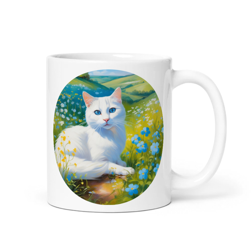 PugMug Custom White Companion Cat Mug