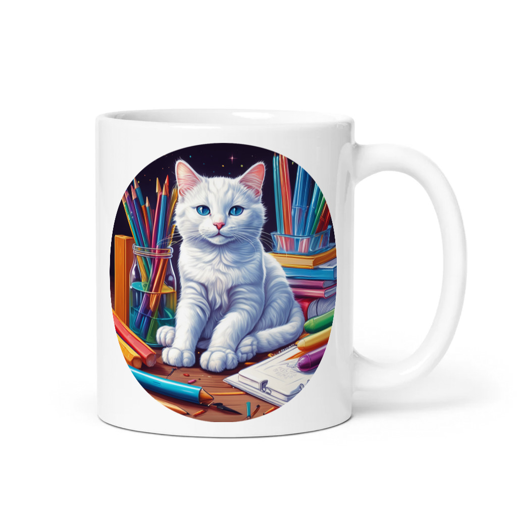PugMug Custom White Companion Cat Mug