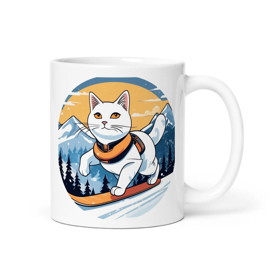 PugMug Custom White Companion Cat Mug