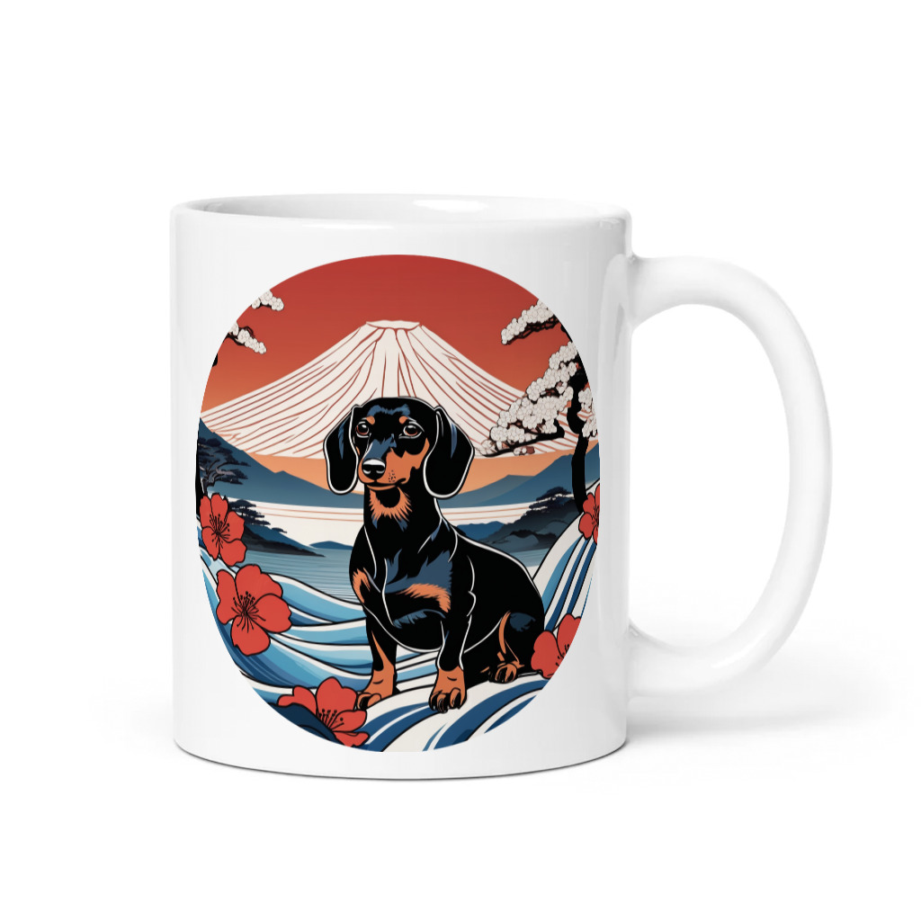 PugMug Custom Black Dachshund Mug