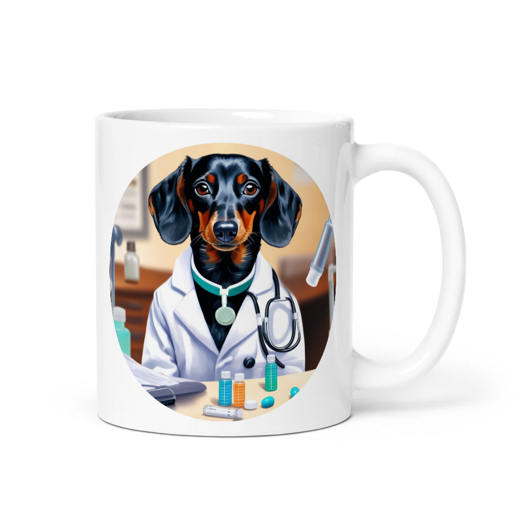 PugMug Custom Black Dachshund Mug