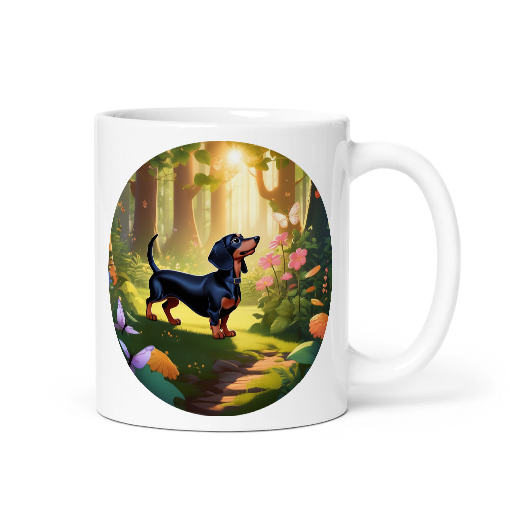 PugMug Custom Black Dachshund Mug
