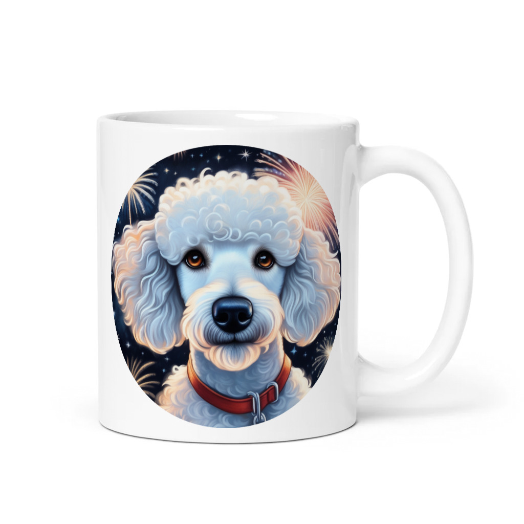 PugMug Custom White Poodle Mug