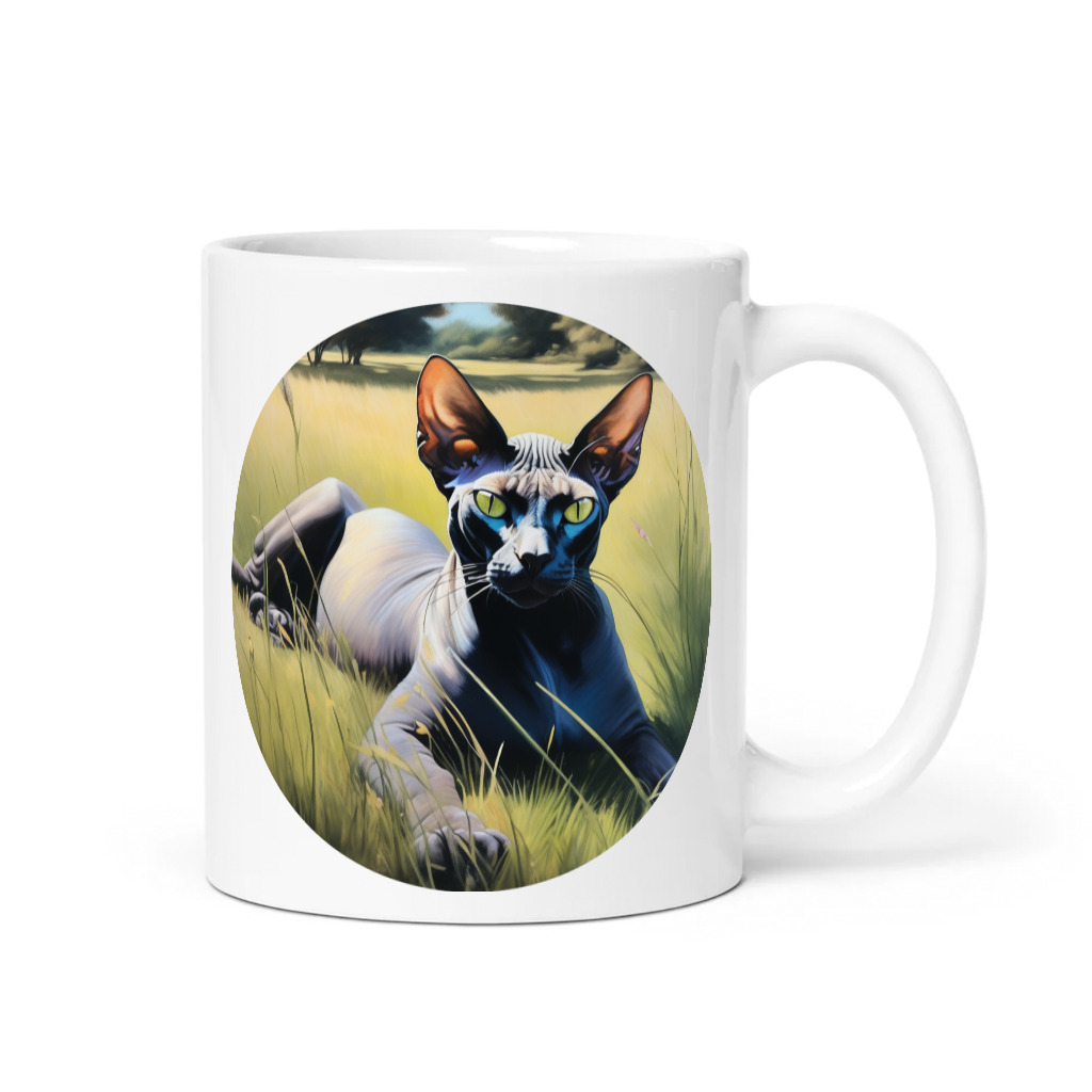 PugMug Custom Black Sphynx Cat Mug