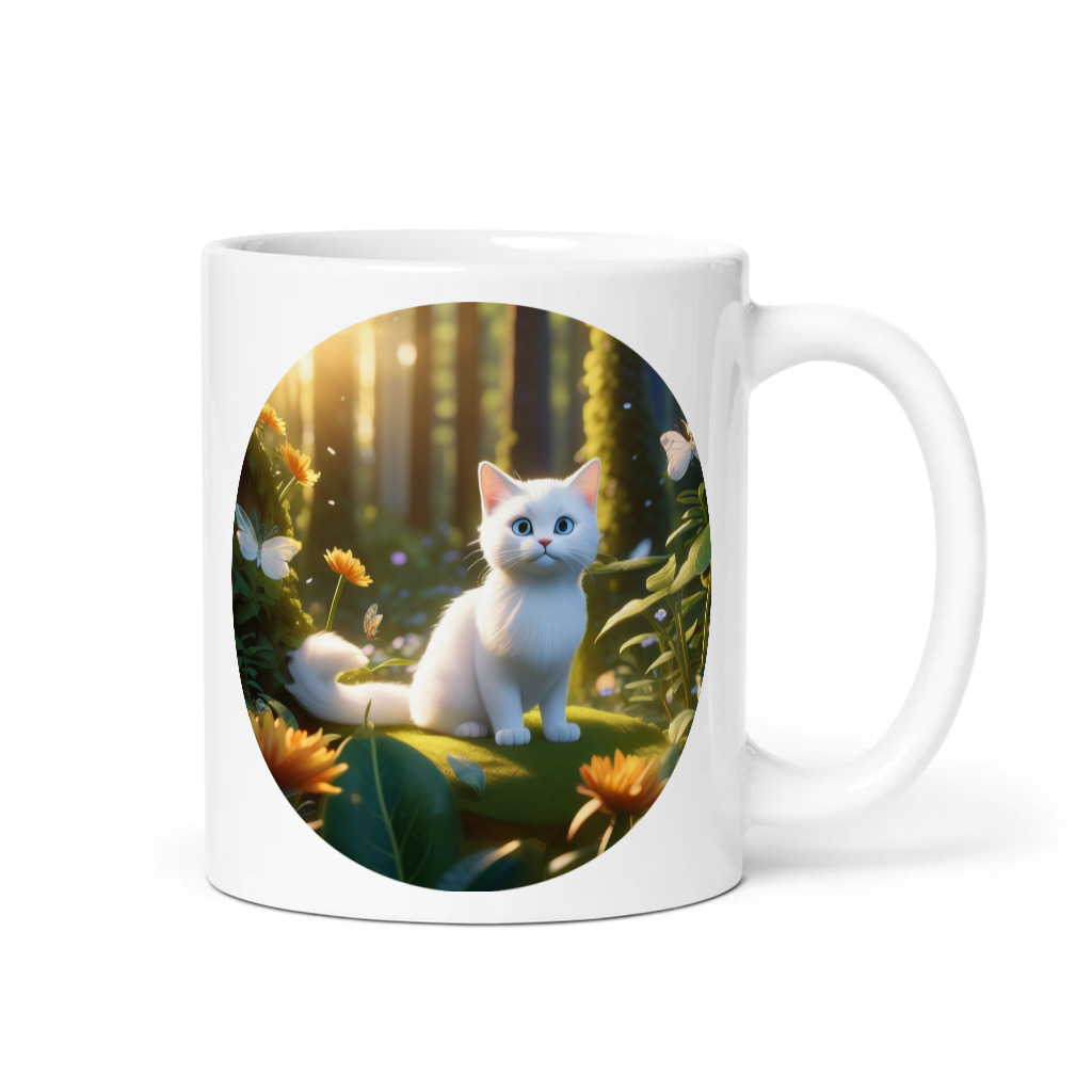 PugMug Custom White Exotic Cat Mug