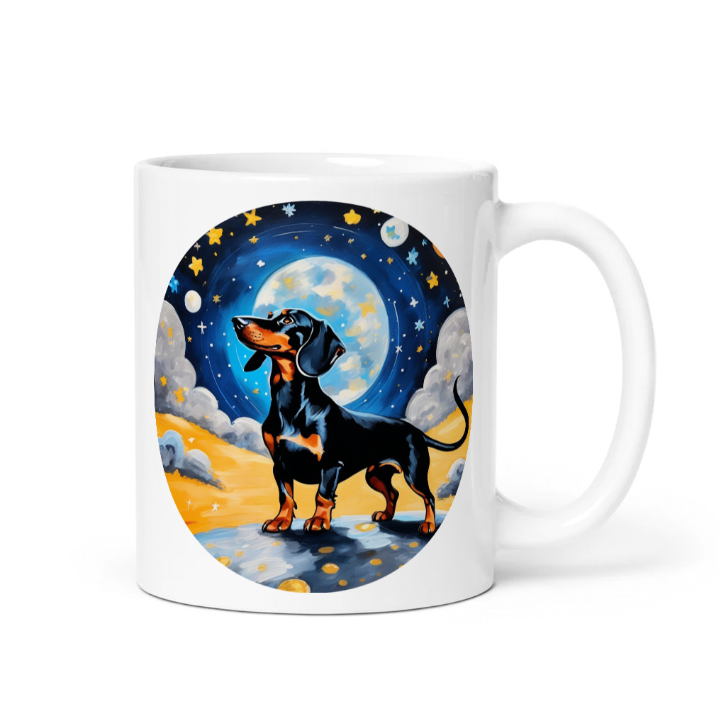PugMug Custom Black Dachshund Mug