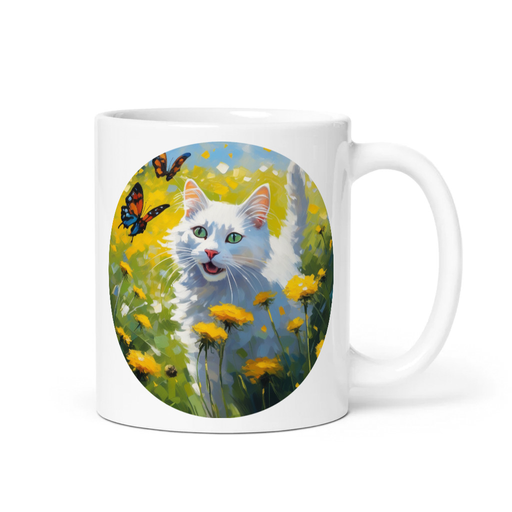 PugMug Custom White Companion Cat Mug