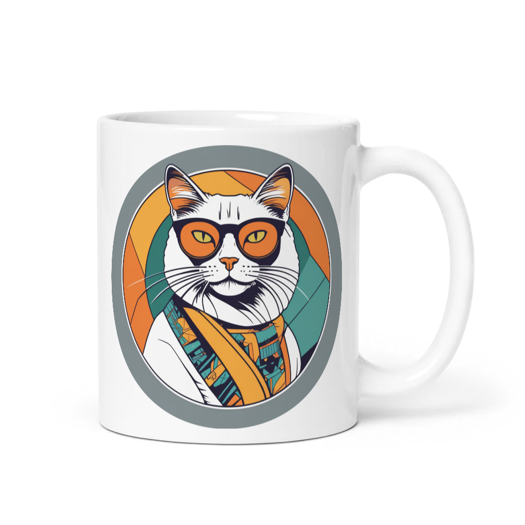 PugMug Custom White Companion Cat Mug