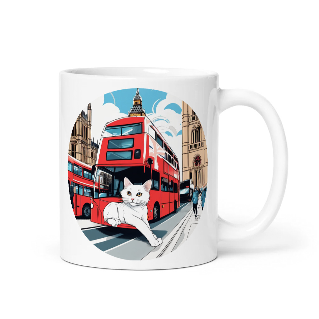 PugMug Custom White Companion Cat Mug