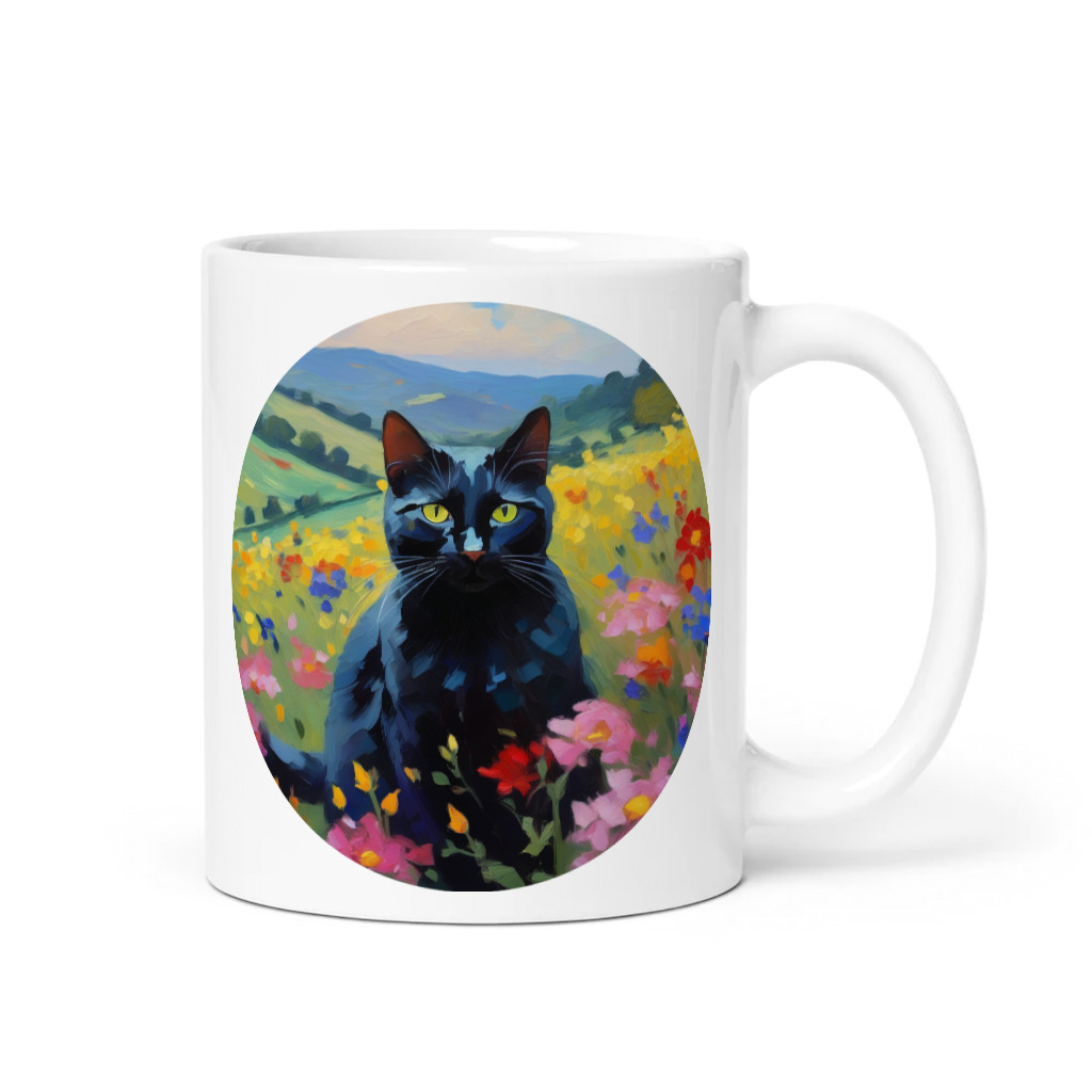 PugMug Custom Black Companion Cat Mug