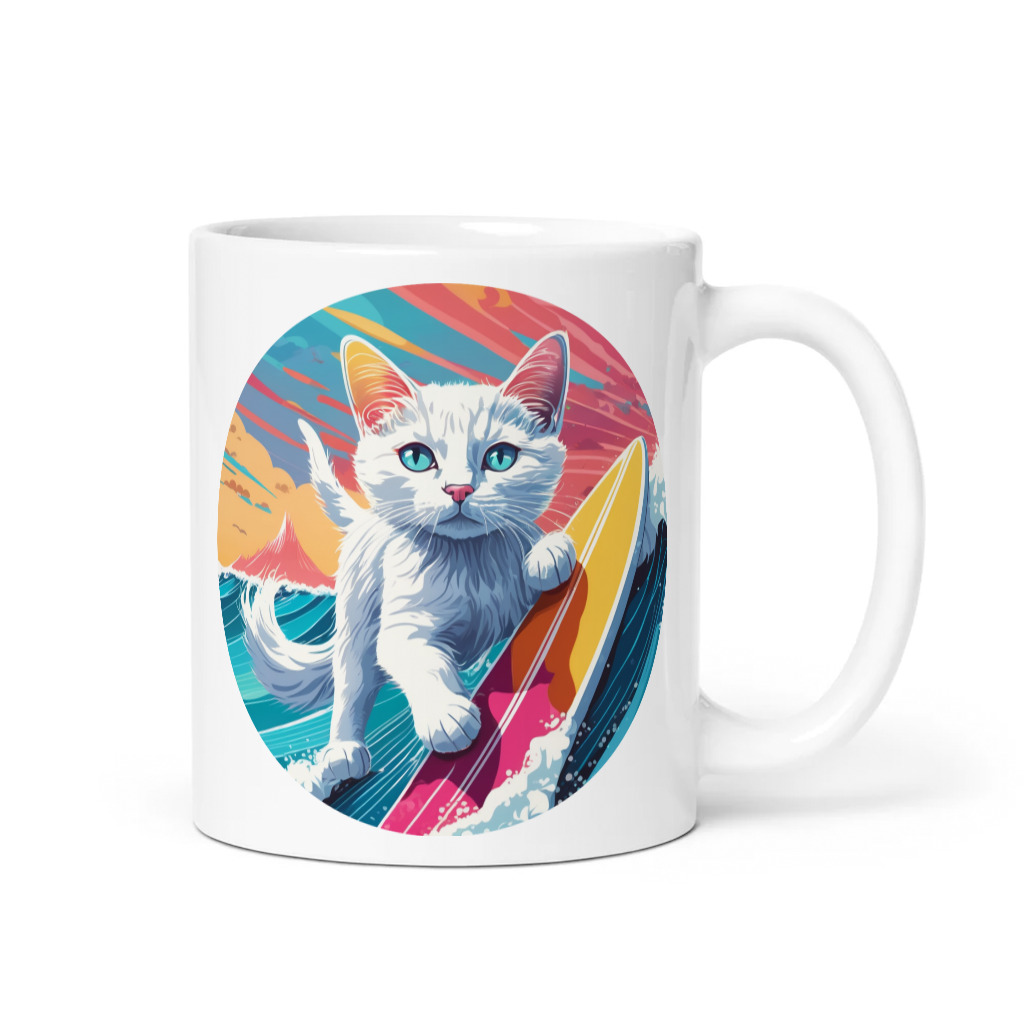 PugMug Custom White Companion Cat Mug